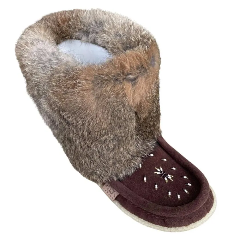 Ankle Mukluks - Chocolate Brown Suede