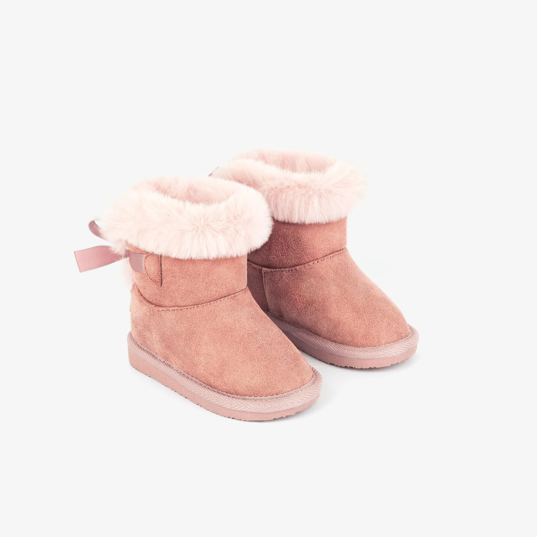 Baby's Pink Australian Boots with Bow