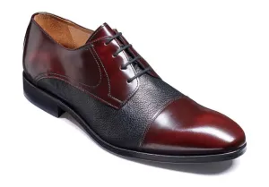 BArker Burgundy Hi-Shine / Black Deerskin