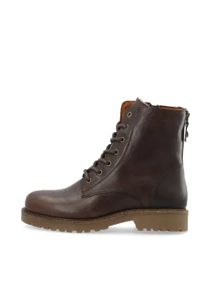 CASAYA LACE UP BOOT - Coffee