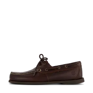 Cedar Bay Boat Shoe Dk Brown Full Grain
