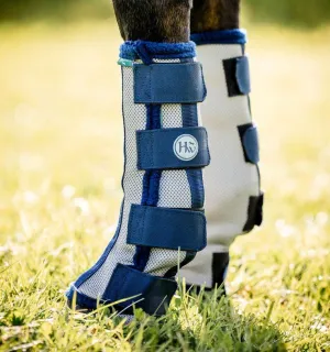 Cob Silver/Navy  Fly Boot