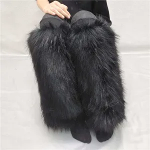 Faux Fur Leg Warmers 2 Boot Cover