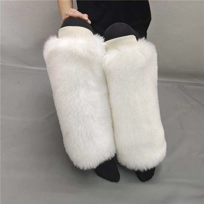 Faux Fur Leg Warmers 2 Boot Cover