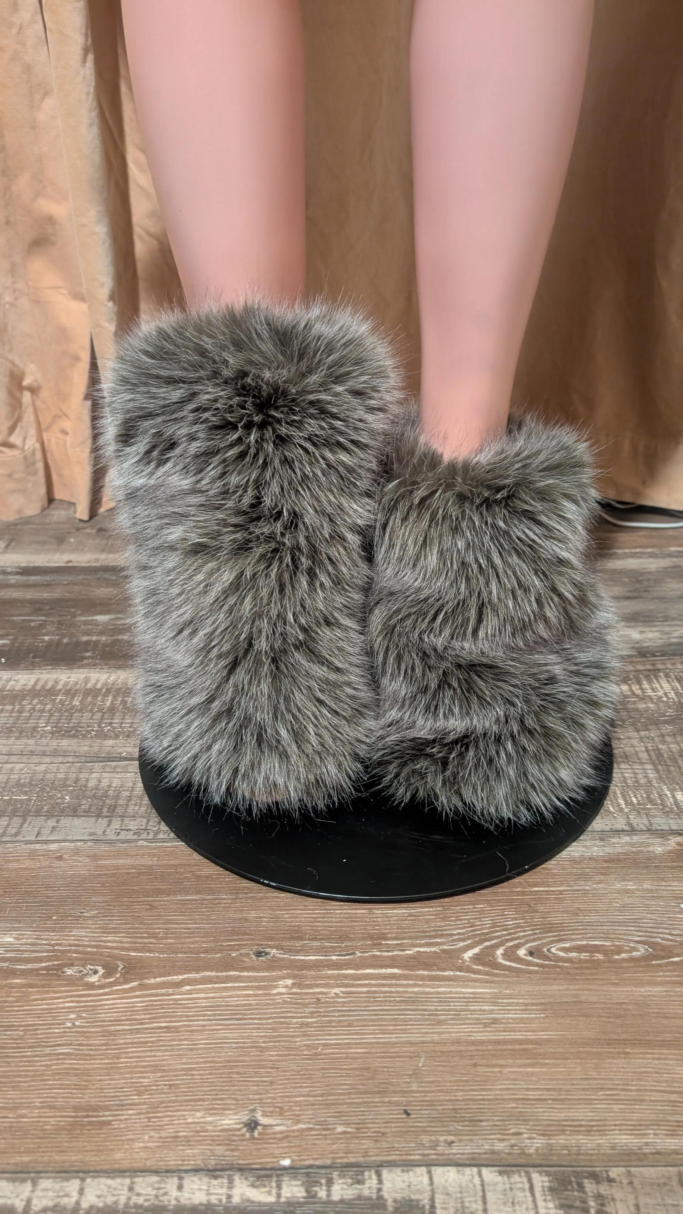 Faux Fur Leg Warmers 2 Boot Cover