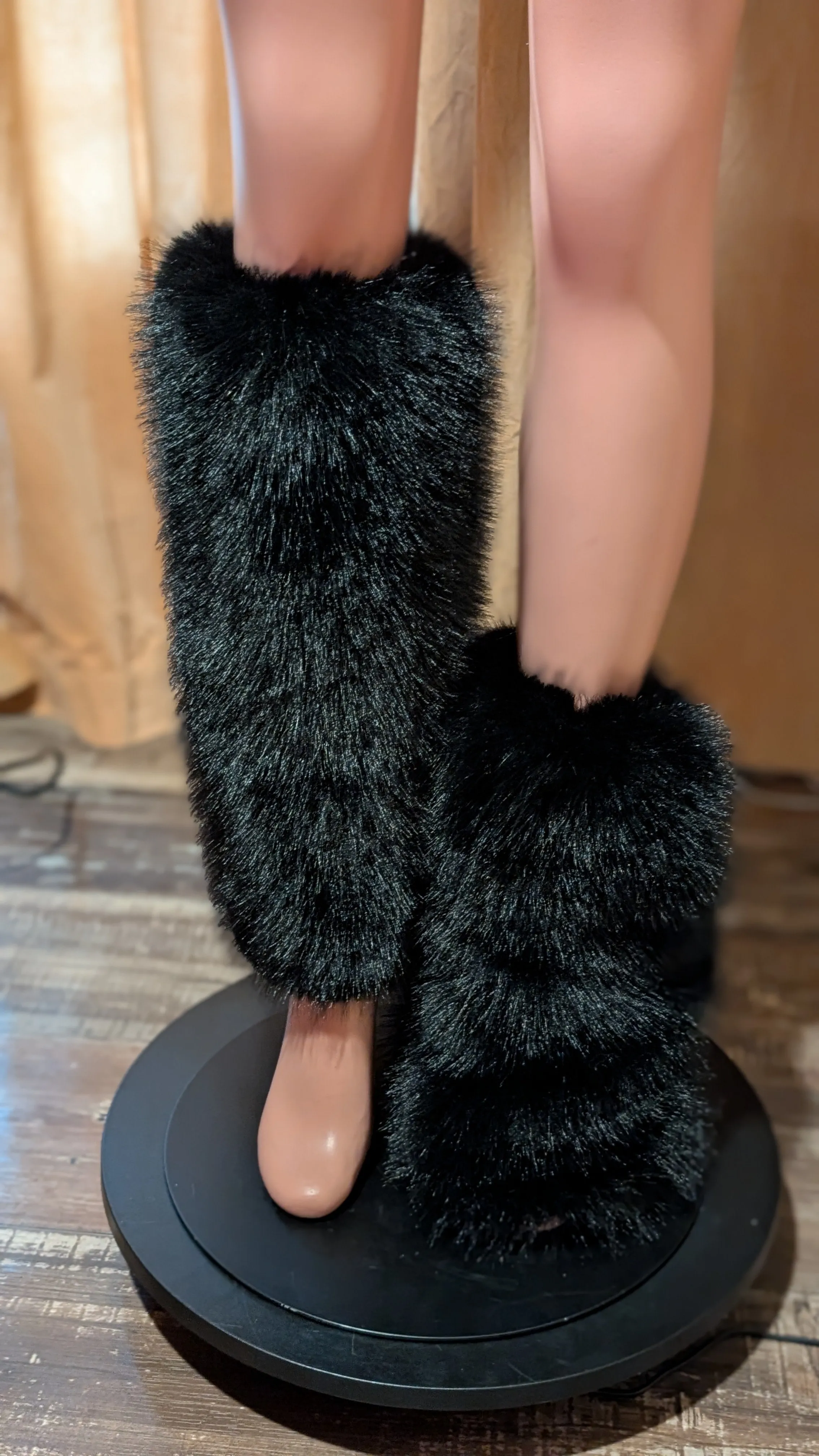 Faux Fur Leg Warmers 2 Boot Cover
