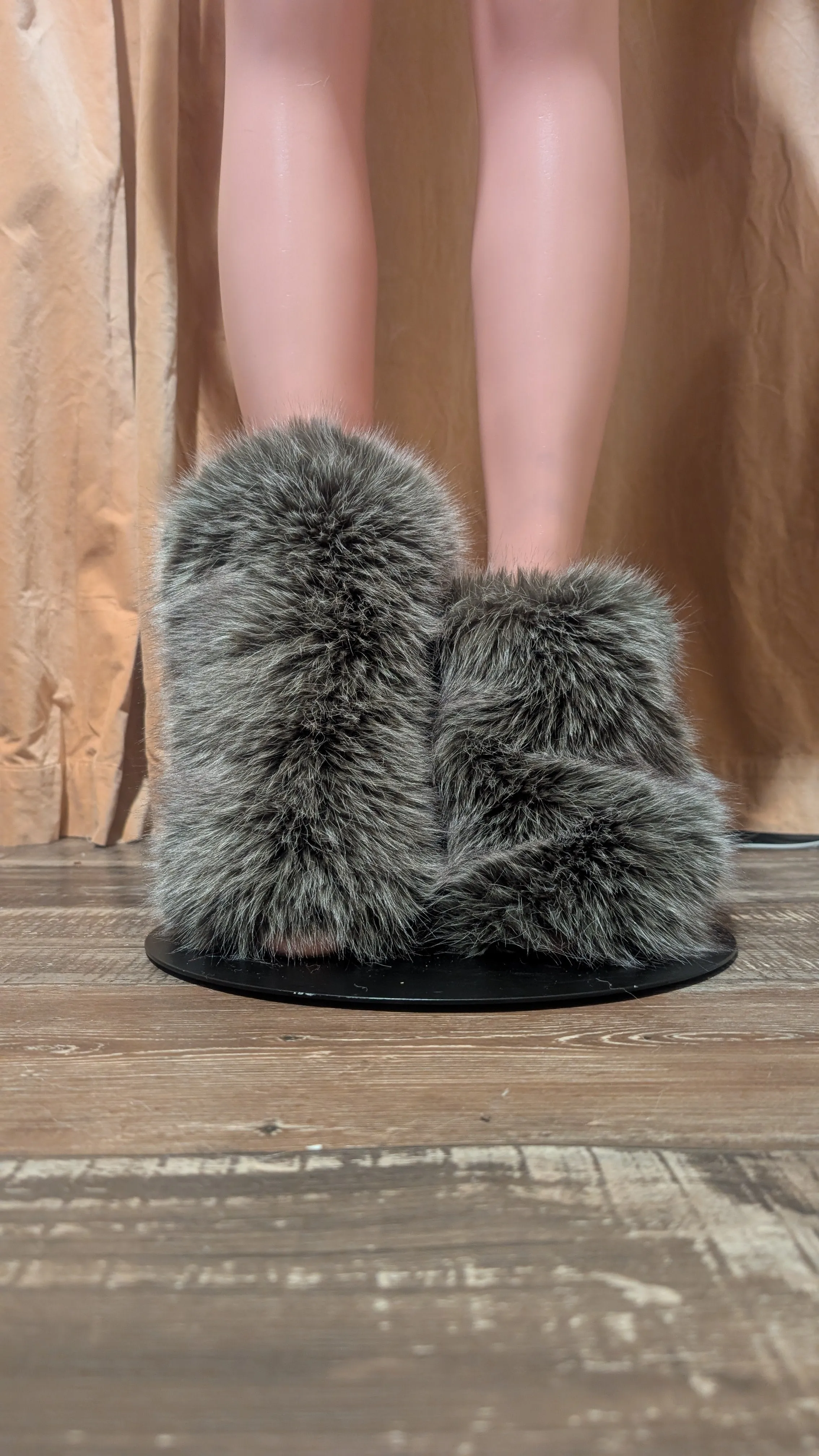 Faux Fur Leg Warmers 2 Boot Cover