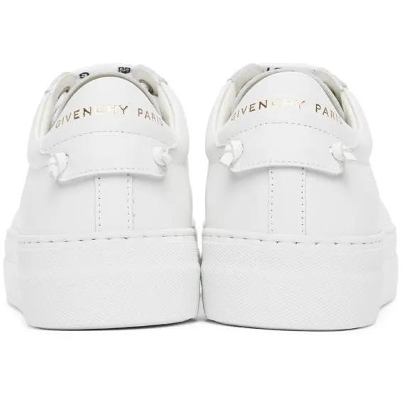 Givenchy White 4G Urban Knots Platform Sneakers