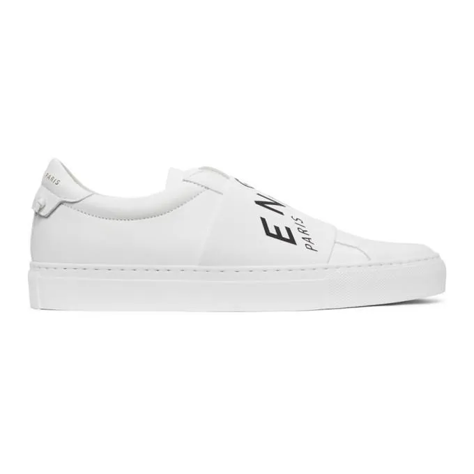 Givenchy White Elastic Urban Street Sneakers