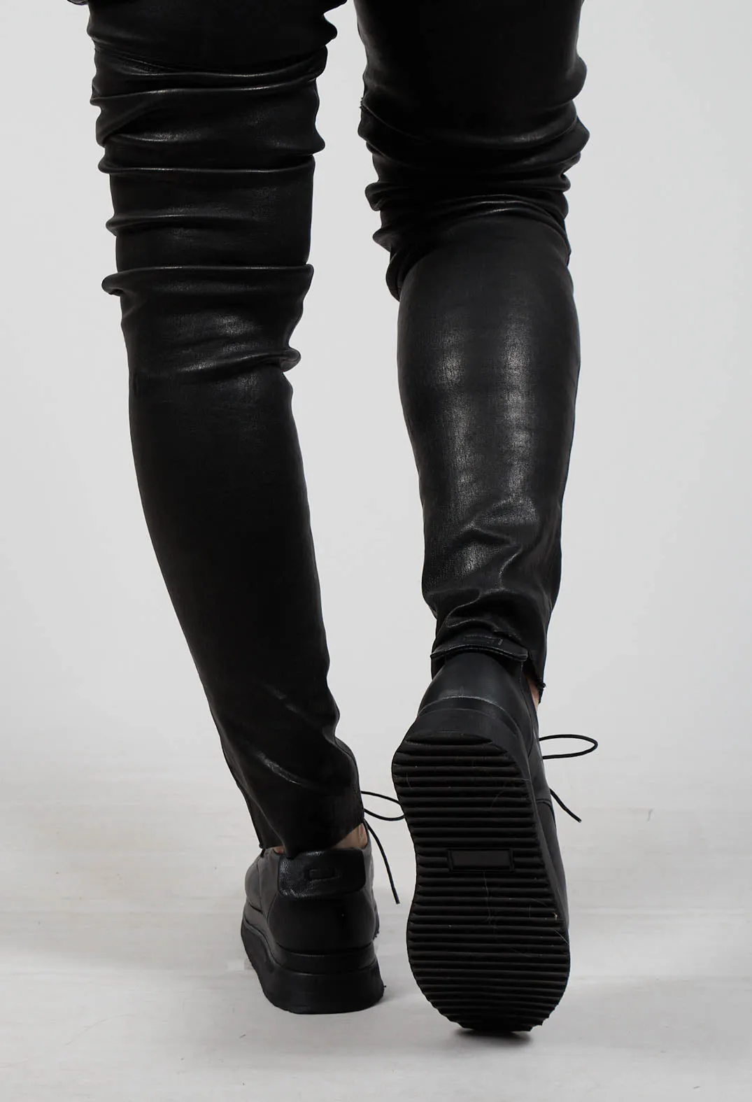 Lace Up Loafers in Black