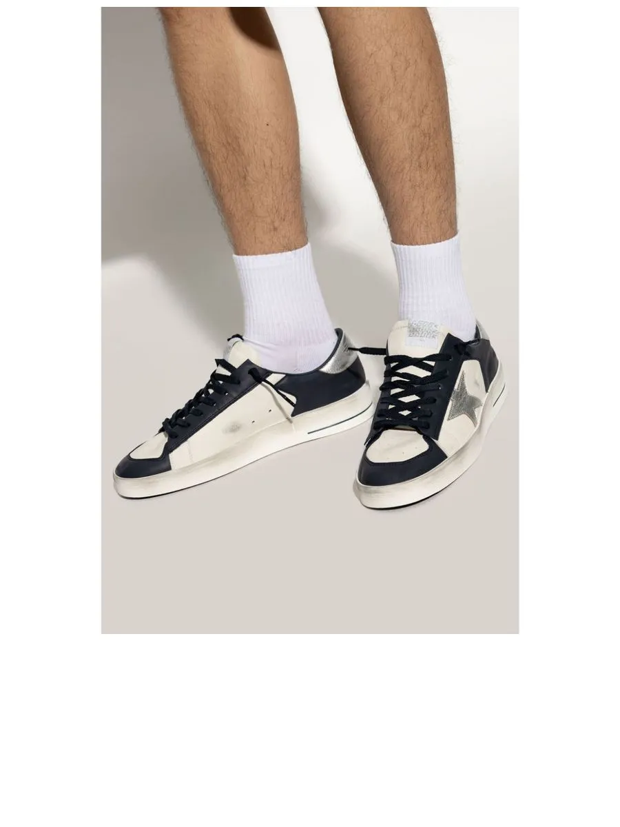 Laceup Fastening Sneakers With Signature Star Patch
