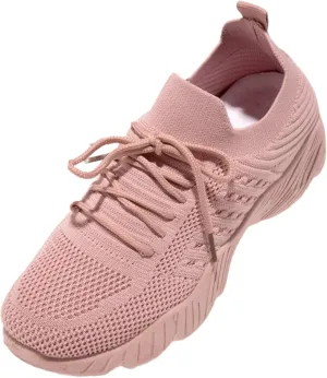 Ladmiple Shoes For Women Sneakers Slip On Lightweight Non Slip Gym Workout Tennis Running Shoes Fashion Walking Sneakers