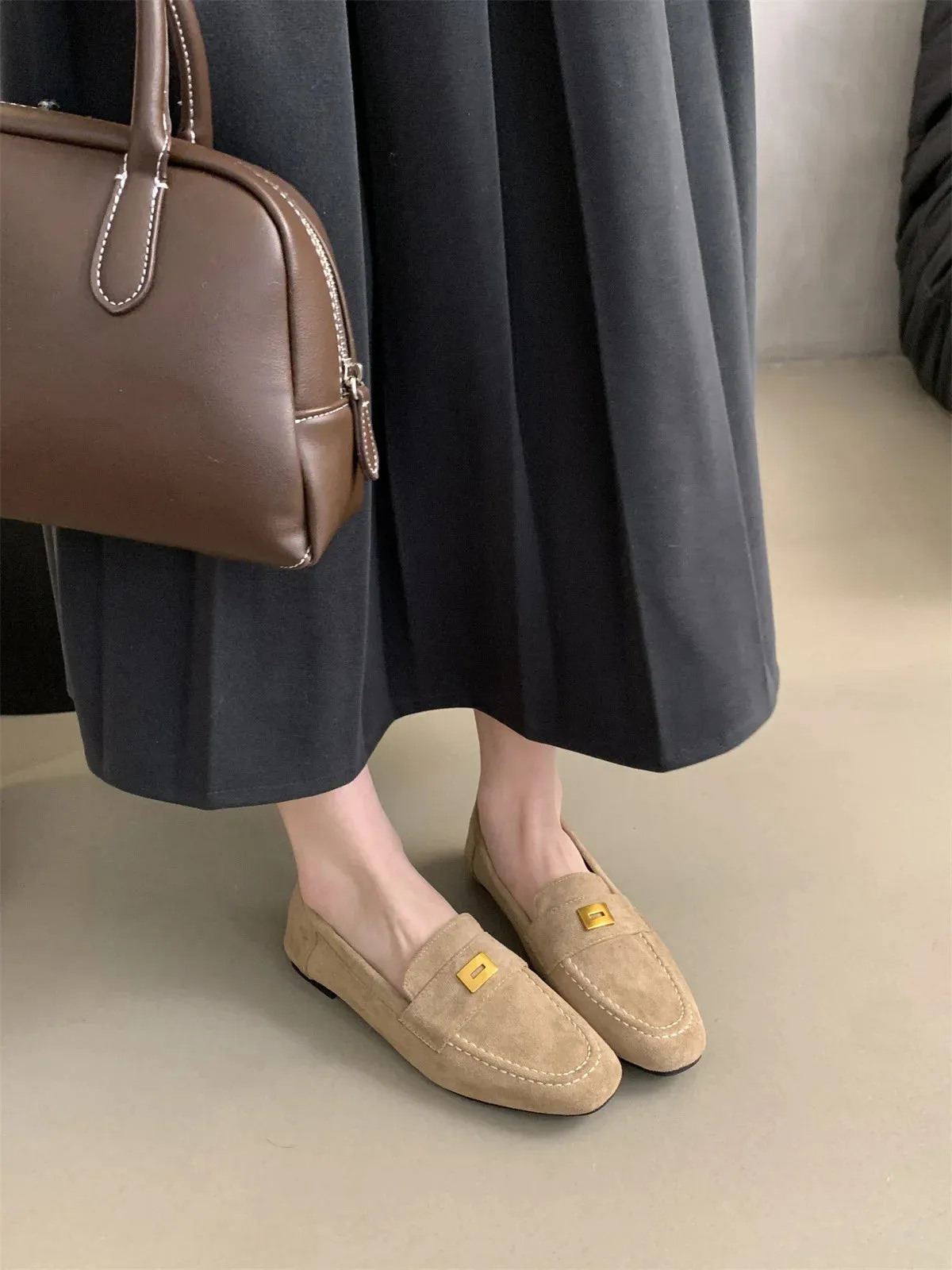 Lina | Orthopdische Britische Schuhe aus leichtem Wildleder
