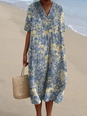 Lucy | Dress with vibrant floral pattern