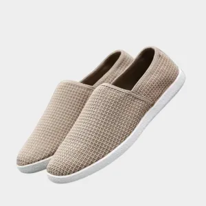 Men's Breathable Canvas Loafers  Slip-On Casual Shoes  Lightweight Linen  Multiple Colours