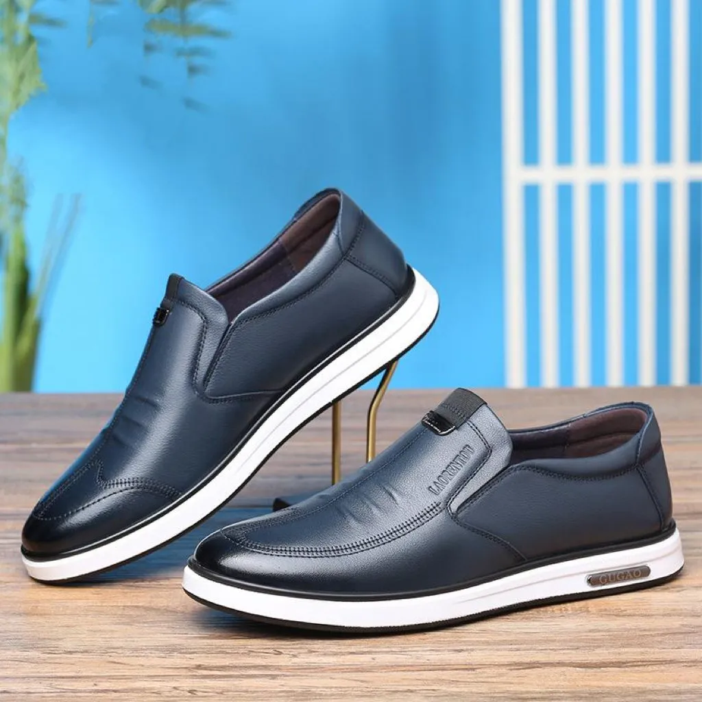Men's Oxfords Cowhide Breathable Leather Loafers
