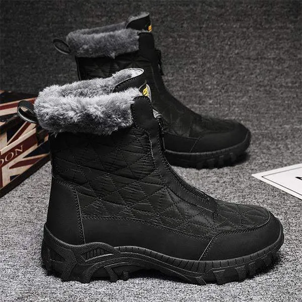 Men's Warm Faux Fur Snow Boots