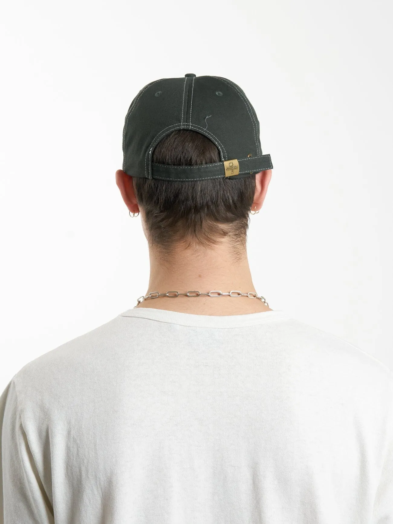 Secret Garden 5 Panel Cap - Oil Green