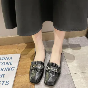 Small Leather Shoes, Leisure Spring And Autumn Loafers, Soft Leather Peas Shoes
