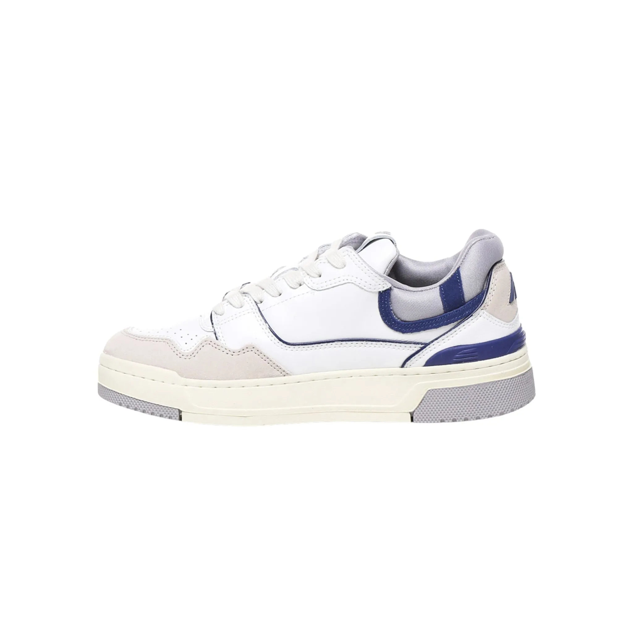 Sneakers Uomo Bianche con dettagli Blu