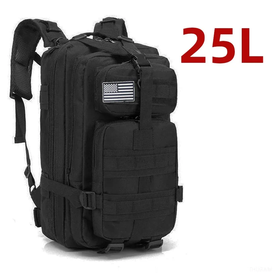 Tactical Backpack Sturdy Nylon Waterproof camping and hiking