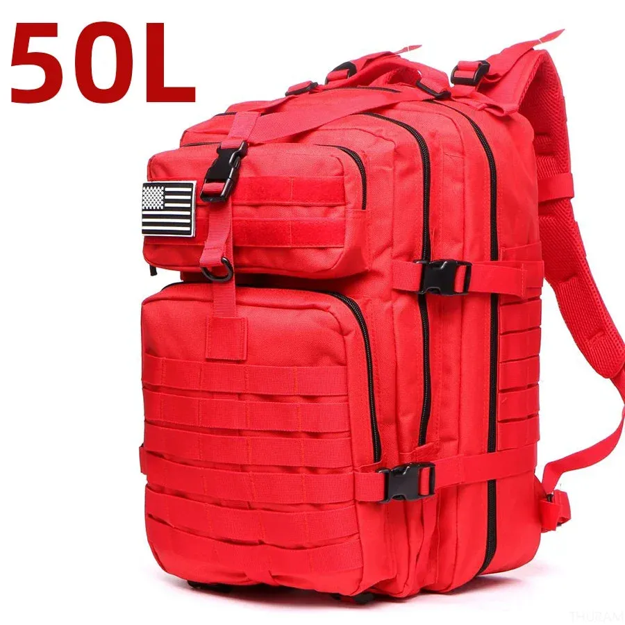 Tactical Backpack Sturdy Nylon Waterproof camping and hiking