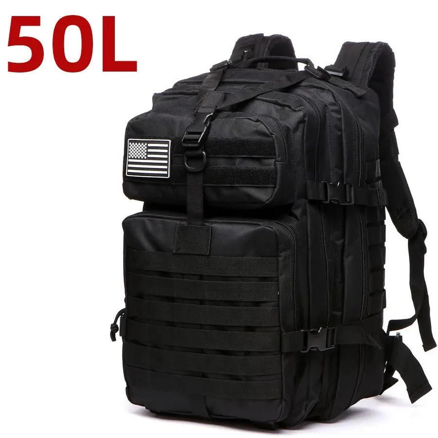 Tactical Backpack Sturdy Nylon Waterproof camping and hiking