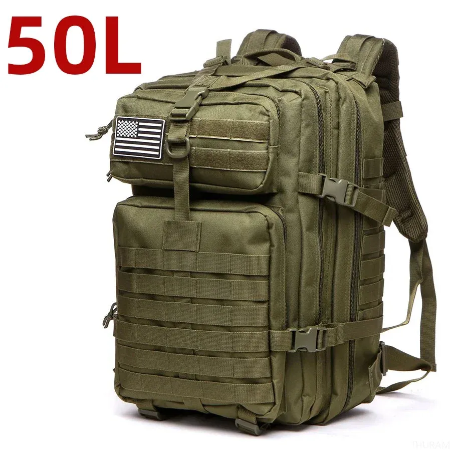 Tactical Backpack Sturdy Nylon Waterproof camping and hiking