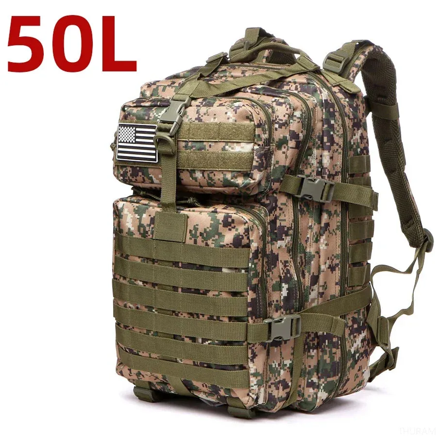 Tactical Backpack Sturdy Nylon Waterproof camping and hiking