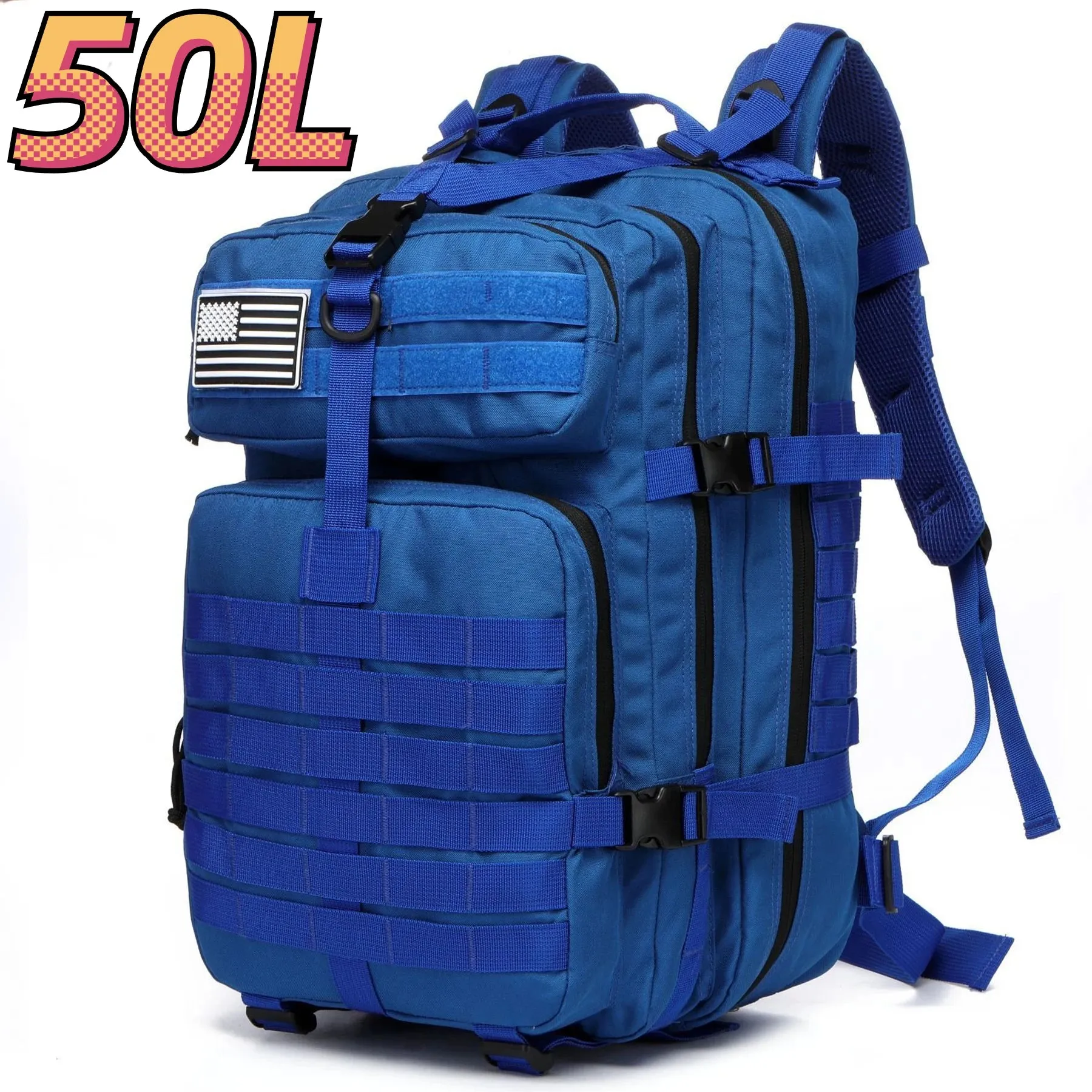 Tactical Backpack Sturdy Nylon Waterproof camping and hiking