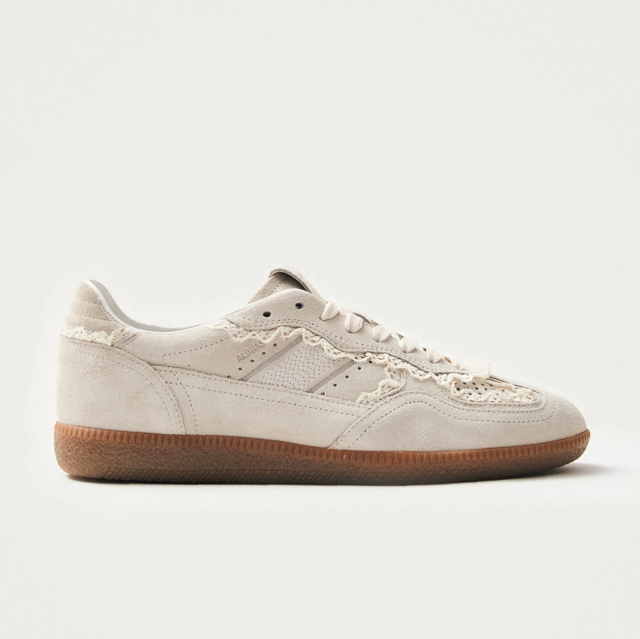 Tb.490 Crochet Cream Leather Sneakers
