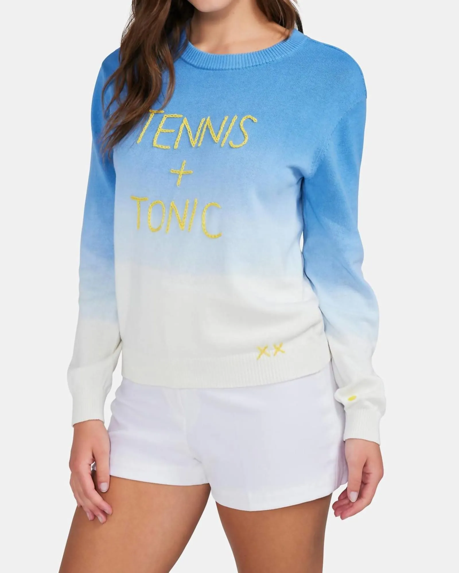 Tennis & Tonic Barrett Sweater in Chambray Dip Dye | Chambray Dip Dye