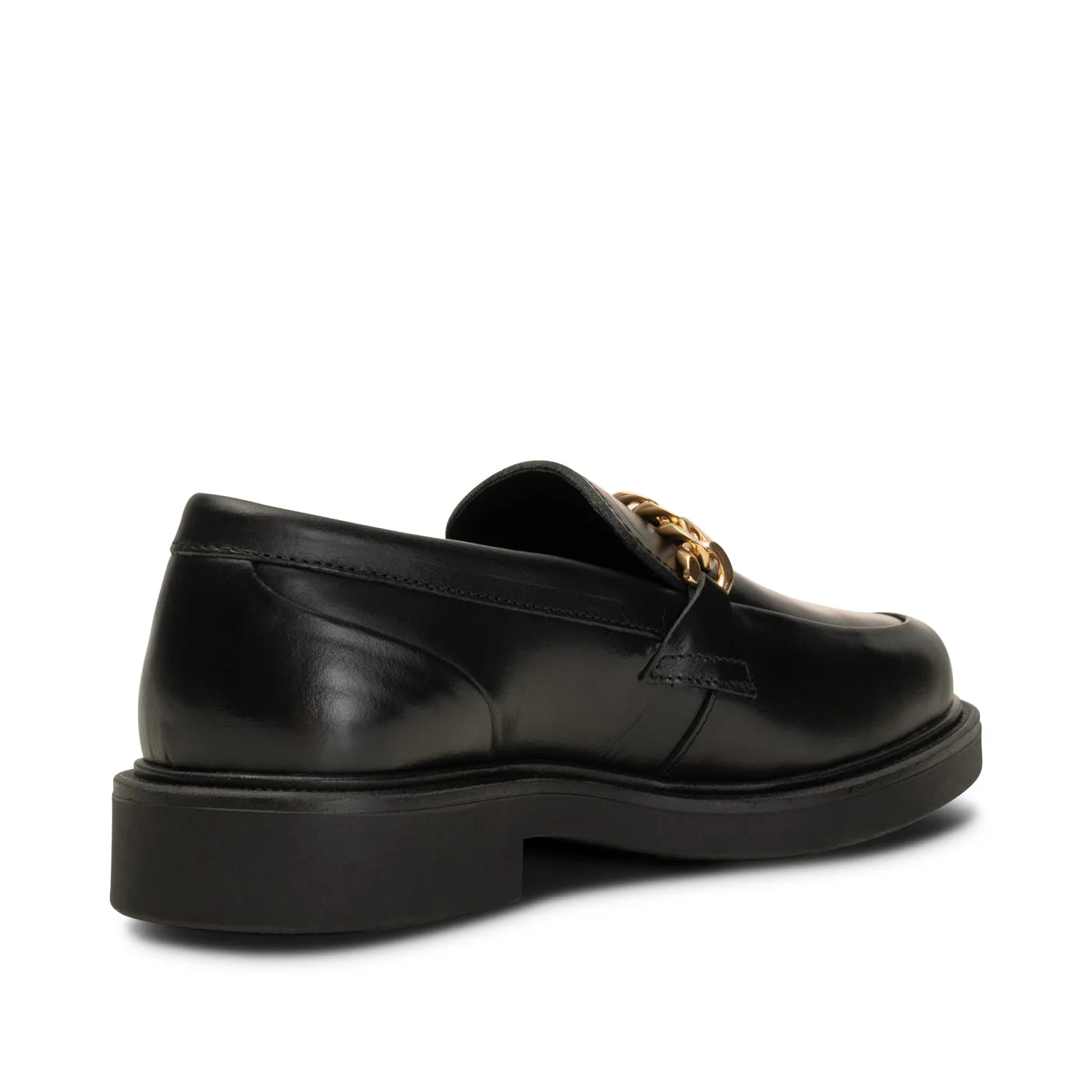 Thyra Kæde Loafer Læder - BLACK