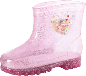 Toddler Kids Waterproof Rain Boots Light Infant Boys Girls PVC Glow Rain Boots Waterproof Non Slip Shoes Outdoor Shoes