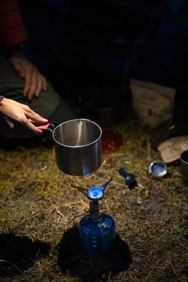 Trekking Cookset Stainless Steel 0.9 L 1 Person - Trek 500