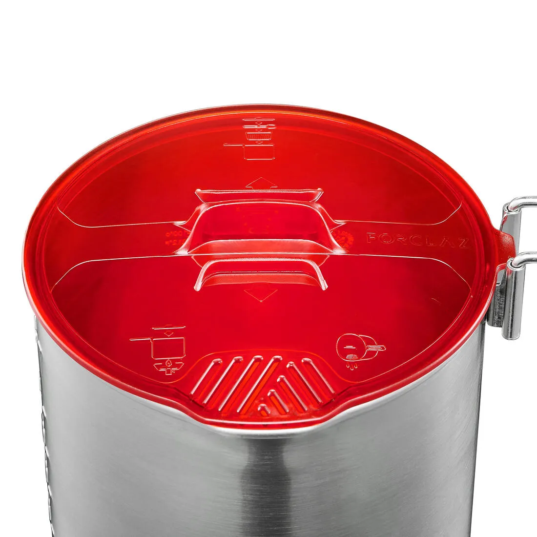 Trekking Cookset Stainless Steel 0.9 L 1 Person - Trek 500