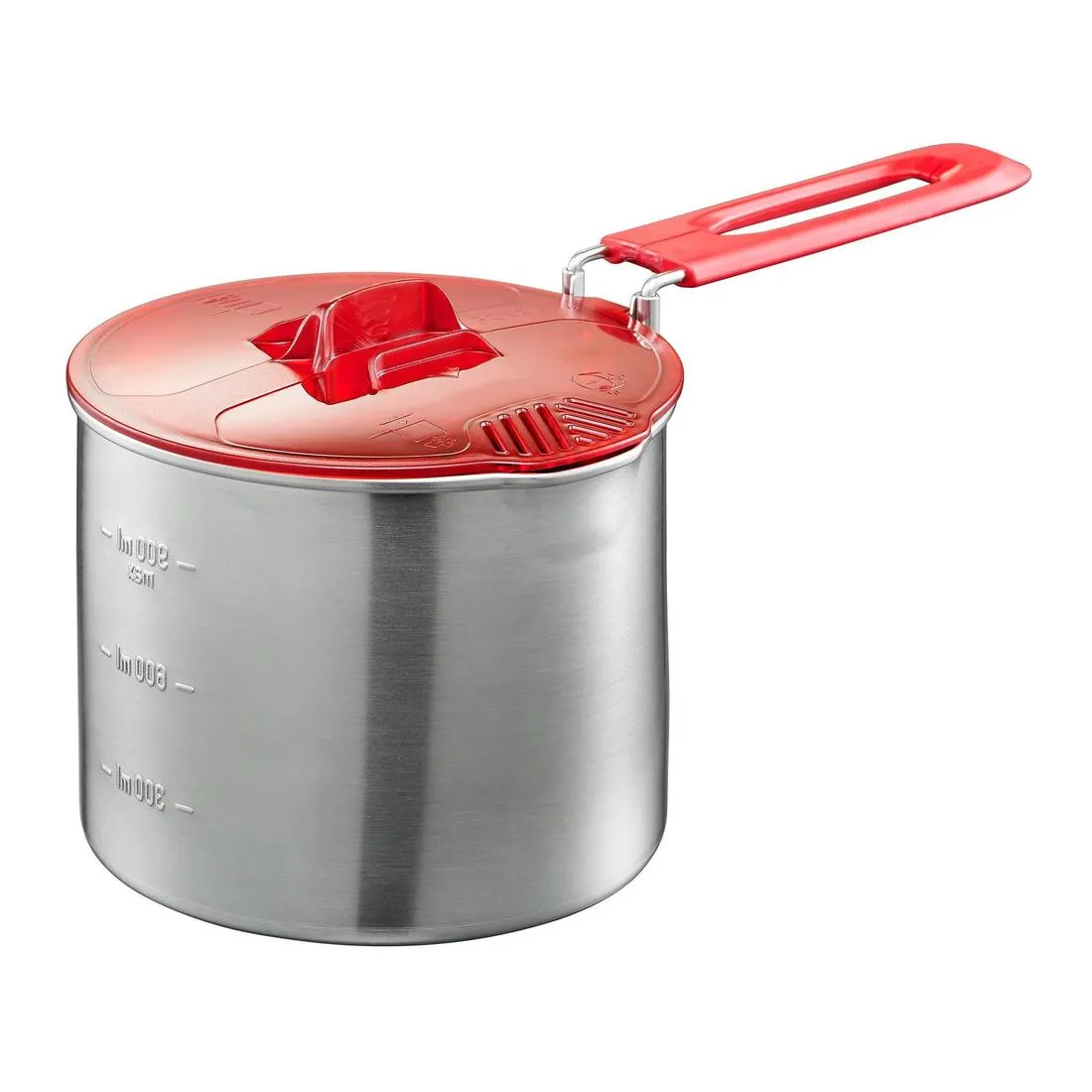 Trekking Cookset Stainless Steel 0.9 L 1 Person - Trek 500