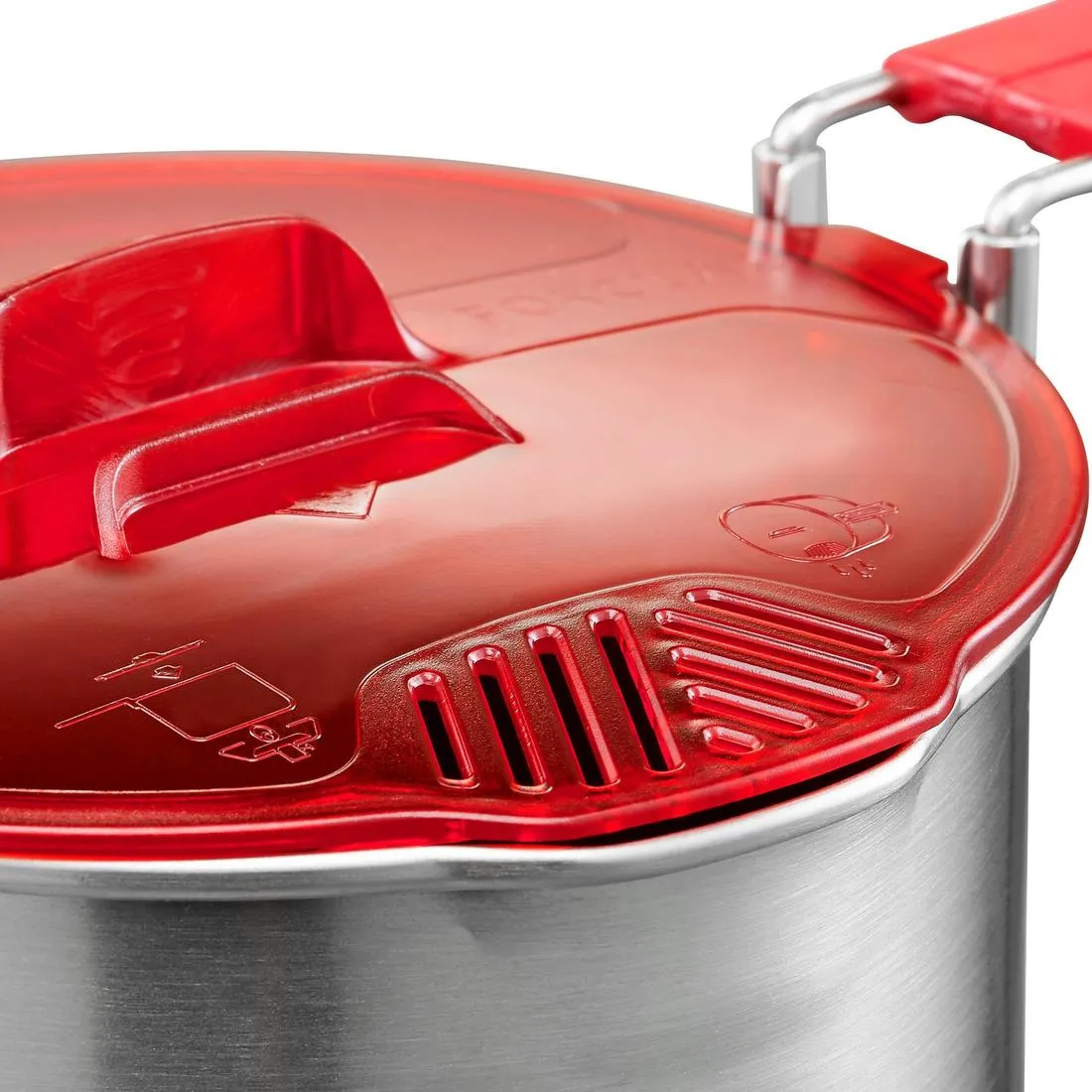Trekking Cookset Stainless Steel 0.9 L 1 Person - Trek 500