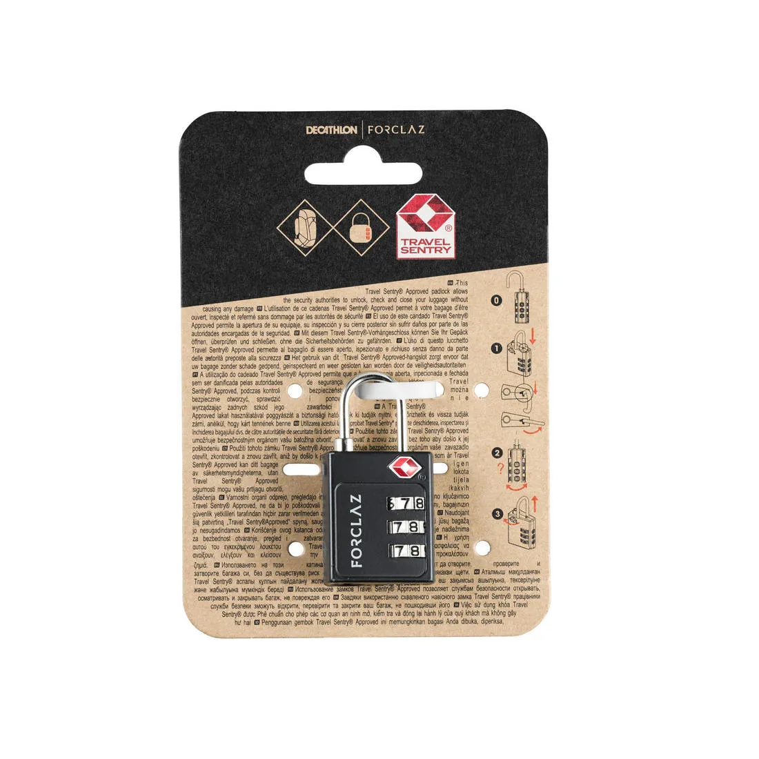 TSA Coded Travel Padlock