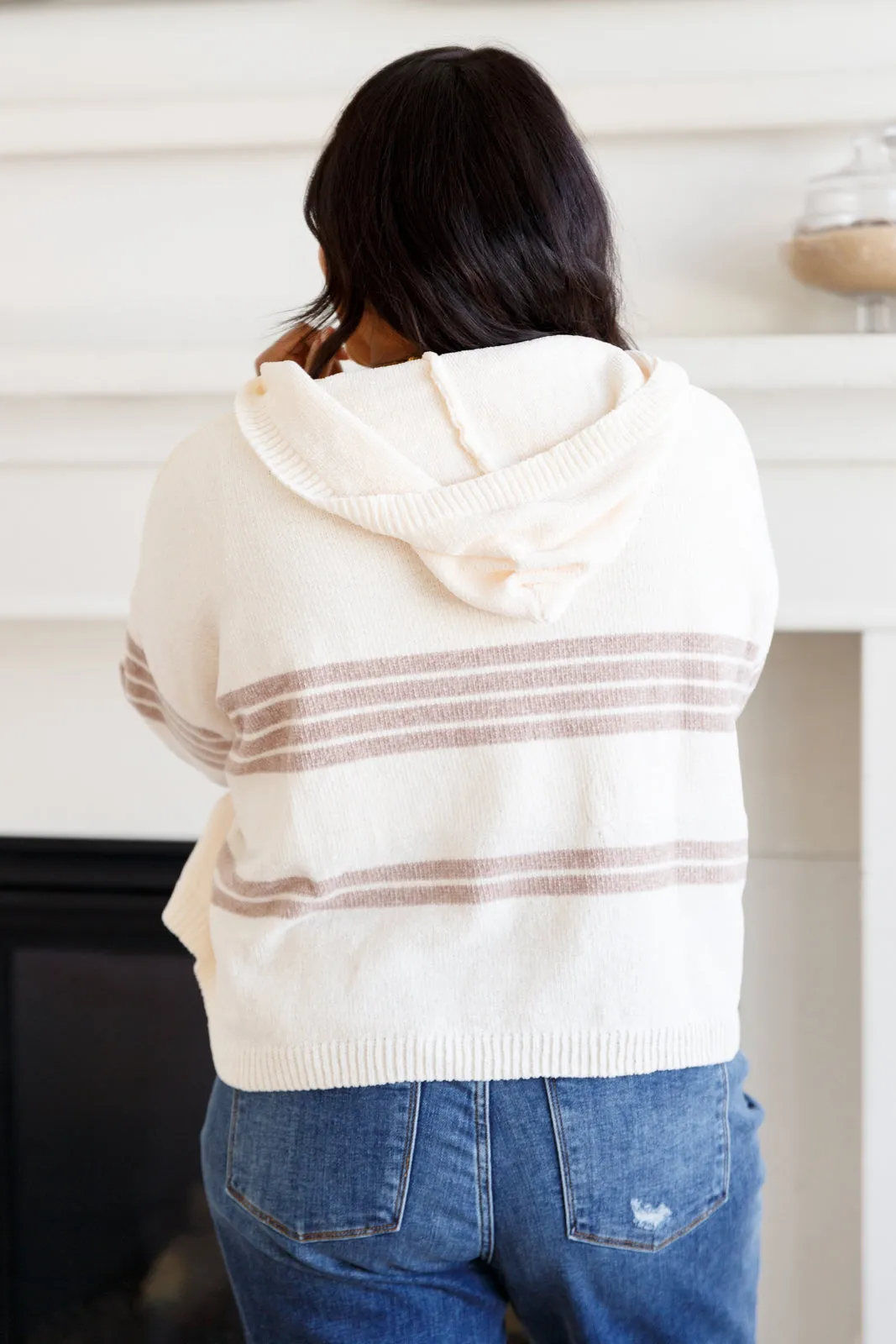 White Birch Don't Forget the Cold Foam Striped Hoodie