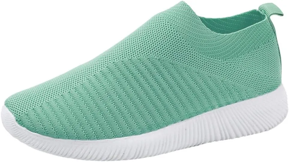 Women's Fashion Sneaker Non Slip Breathable Lightweight Comfortable Lace Up Womens Running Shoes Arch Support Loafers Women White Shoes for Women Sneakers