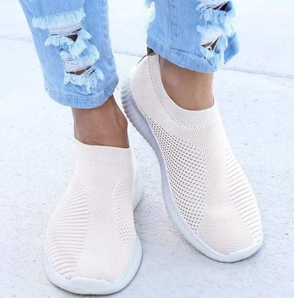 Women's Fashion Sneaker Non Slip Breathable Lightweight Comfortable Lace Up Womens Running Shoes Arch Support Loafers Women White Shoes for Women Sneakers