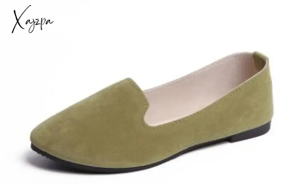 Xajzpa - Women's Flats Women Shoes Candy Color Woman Loafers Spring Autumn Flat Shoes Women Zapatos Mujer Summer Shoes Size 35-43