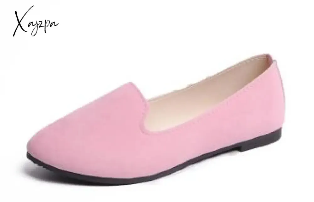 Xajzpa - Women's Flats Women Shoes Candy Color Woman Loafers Spring Autumn Flat Shoes Women Zapatos Mujer Summer Shoes Size 35-43