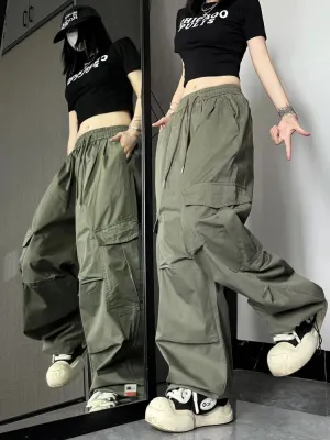 Y2K High Waist Wide Leg Cargo Pants  Streetwear Essential