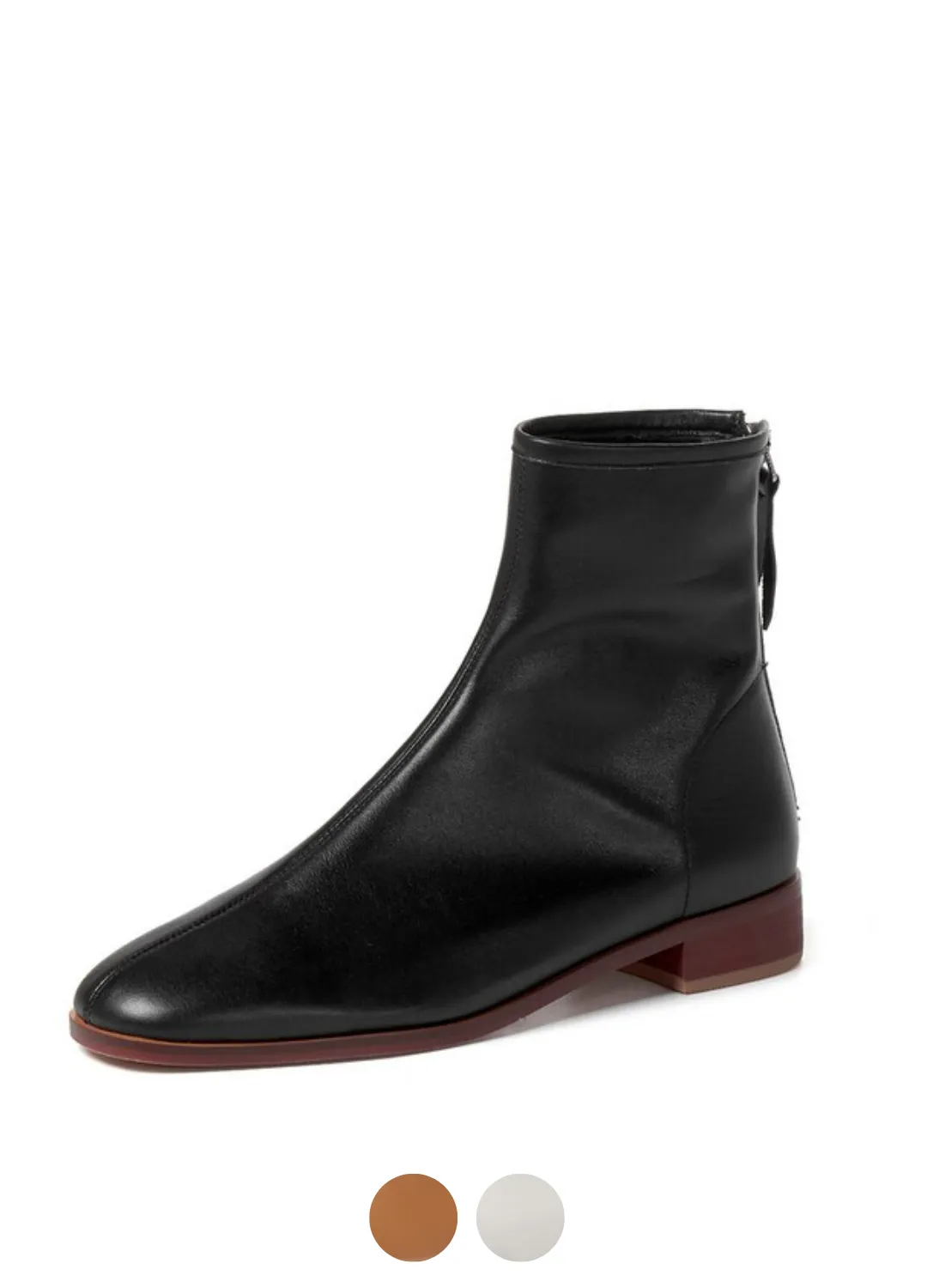 Yatra Women's Leather Boots With Black Zipper