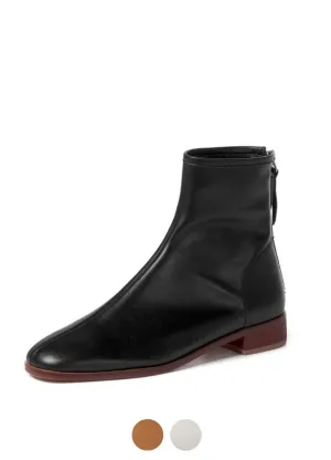 Yatra Women's Leather Boots With Black Zipper